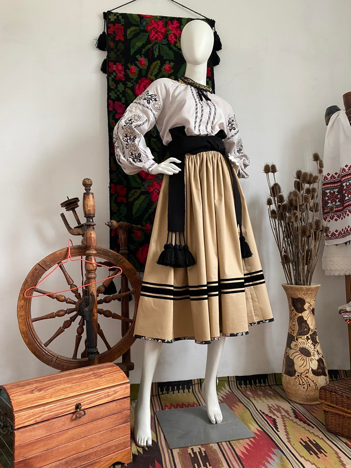 Traditional Ukrainian Women’s Midi Skirt