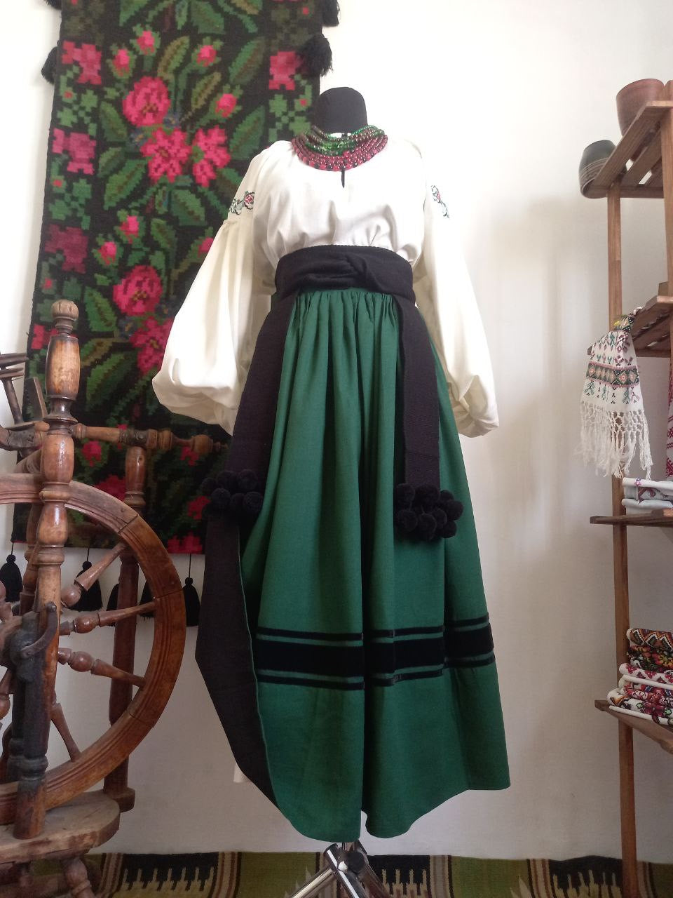 Traditional Ukrainian Women’s Midi Skirt