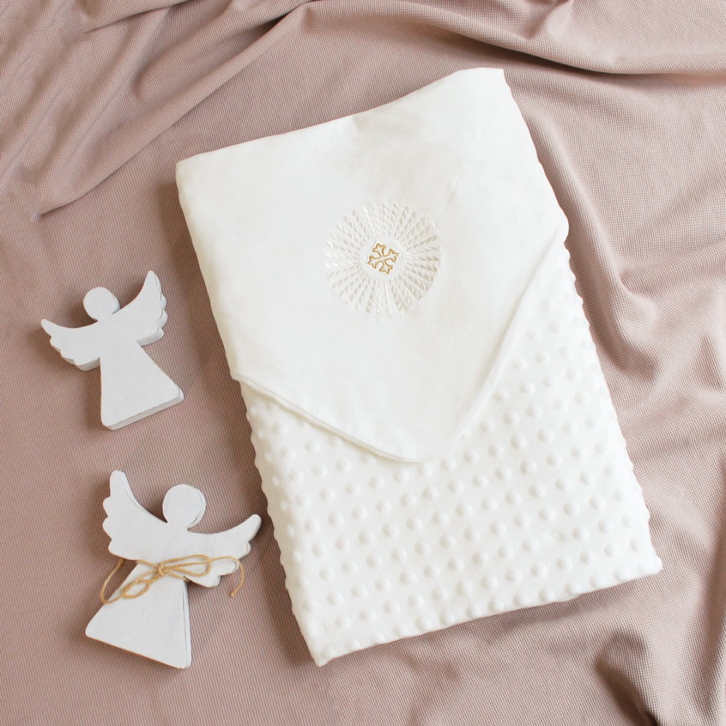 “Rays of Love” Baptism Blanket | Christening Kryzhmo