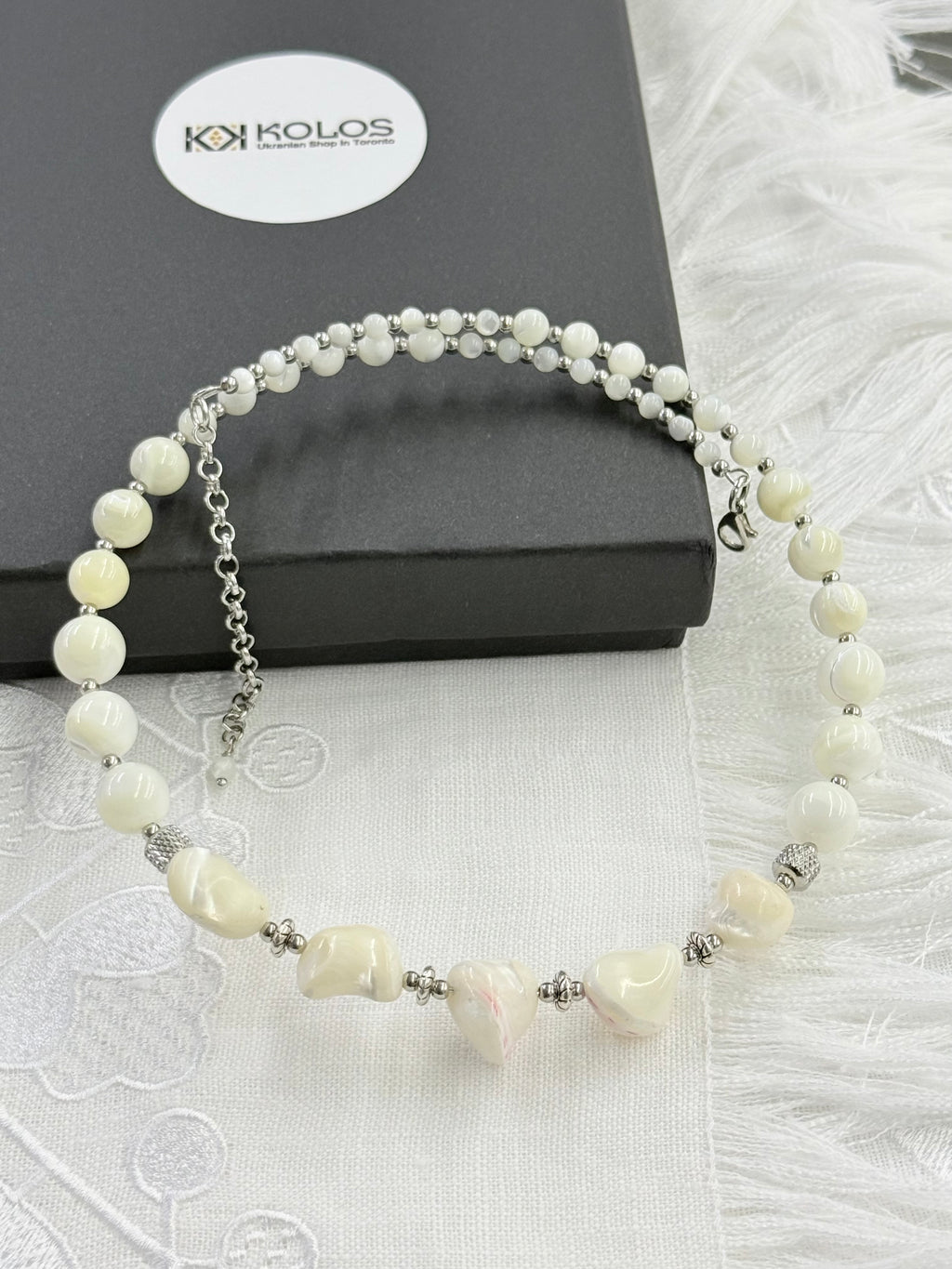 Natural Mother of Pearl Choker