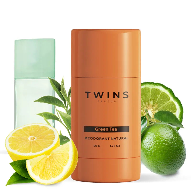 TWINS Green Tea Deodorant – Fresh Citrus & Herbal Fragrance for Women