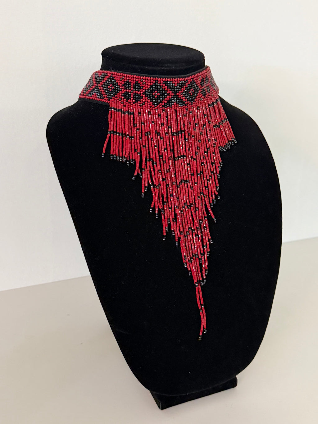 Borshchiv-Inspired Beaded Necklace