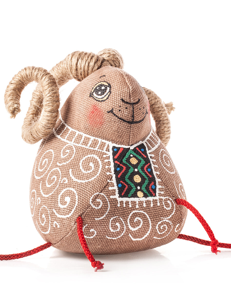 Souvenir "Lamb in an embroidered shirt (coffee)"