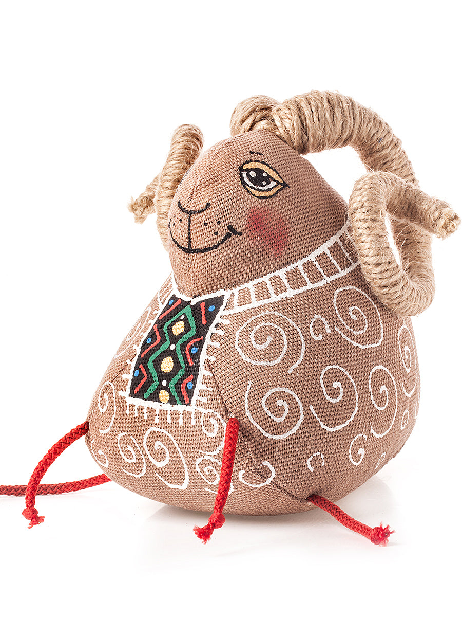 Souvenir "Lamb in an embroidered shirt (coffee)"