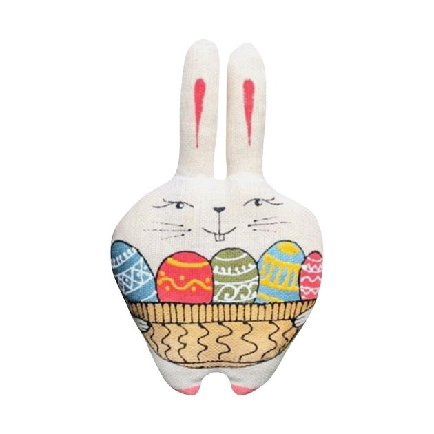 Souvenir "Hare with a basket of Easter eggs (vanilla)"