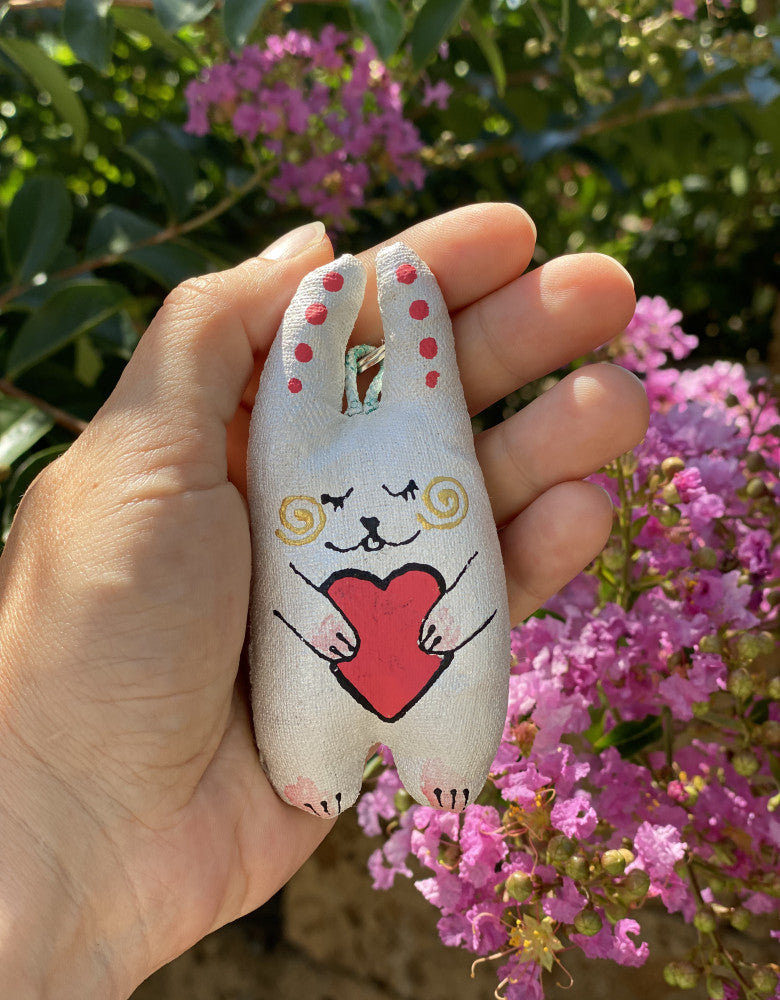 Keychain "Hare with a heart"
