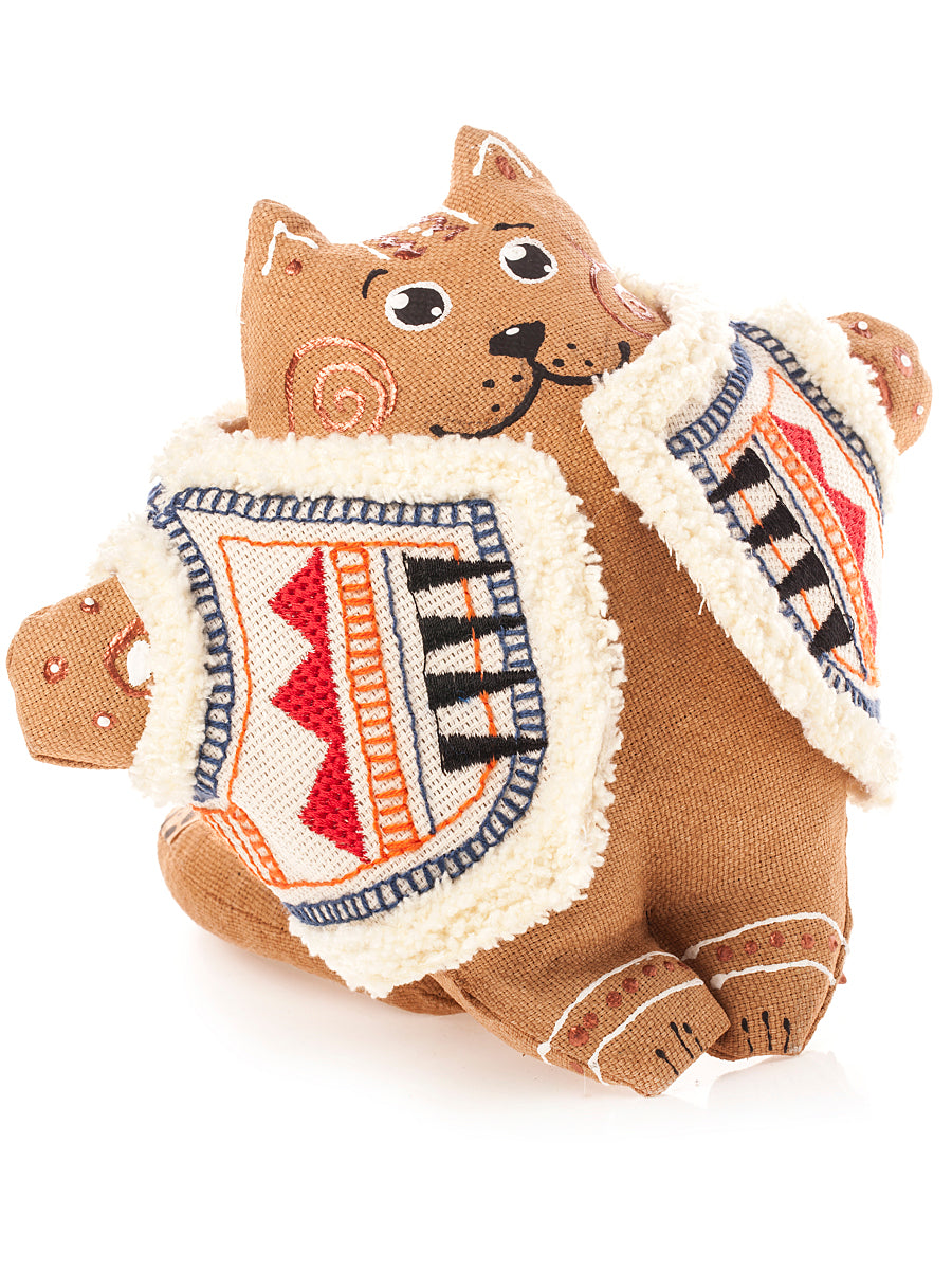 Souvenir "Fatty Cat in a sheepskin mantle (red)"