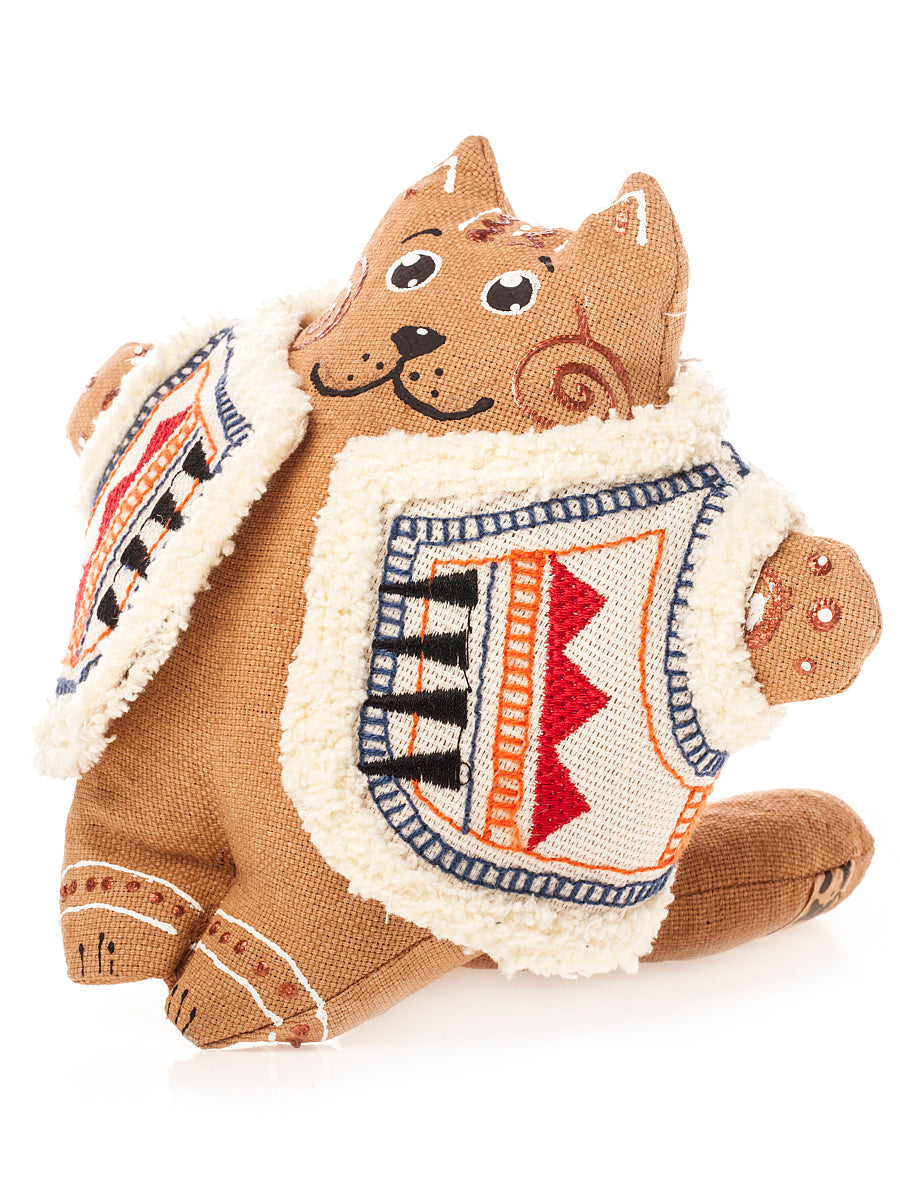 Souvenir "Fatty Cat in a sheepskin mantle (red)"