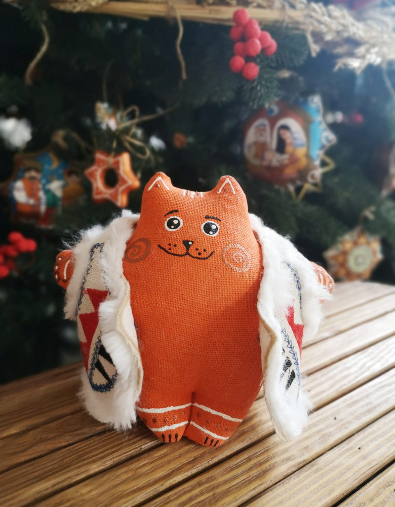 Souvenir "Fatty Cat in a sheepskin mantle (red)"