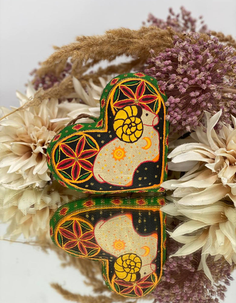 Souvenir coffee heart "carpet"