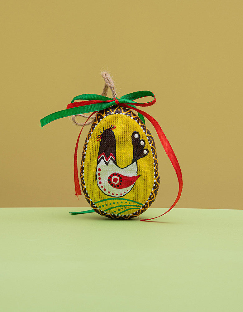 Souvenir "Small Yellow Easter Egg with a Bird"