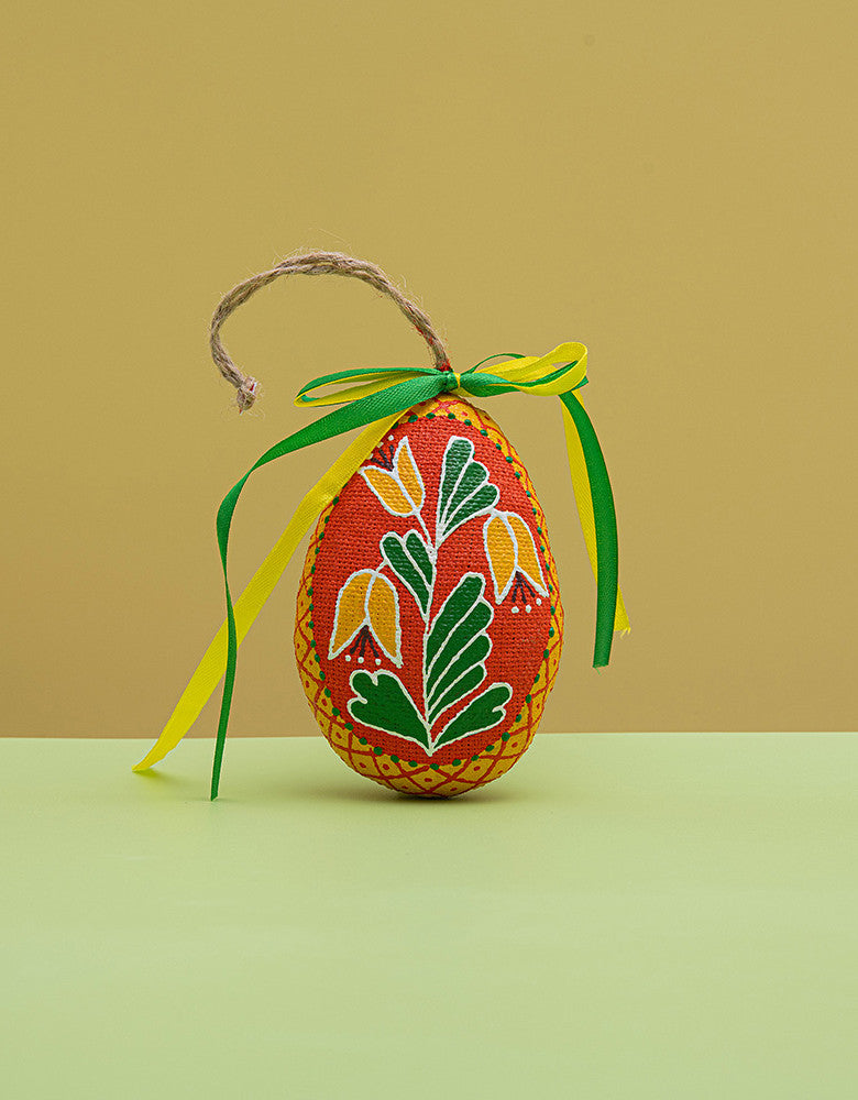 Souvenir "Small Orange Easter Egg with a Flower"