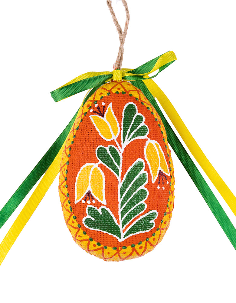 Souvenir "Small Orange Easter Egg with a Flower"