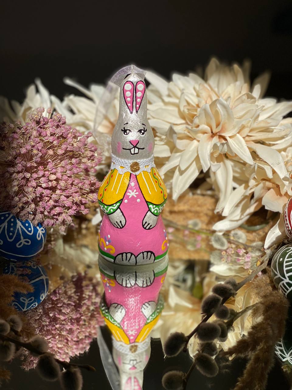 Easter souvenir "Sculptural spring bunny"