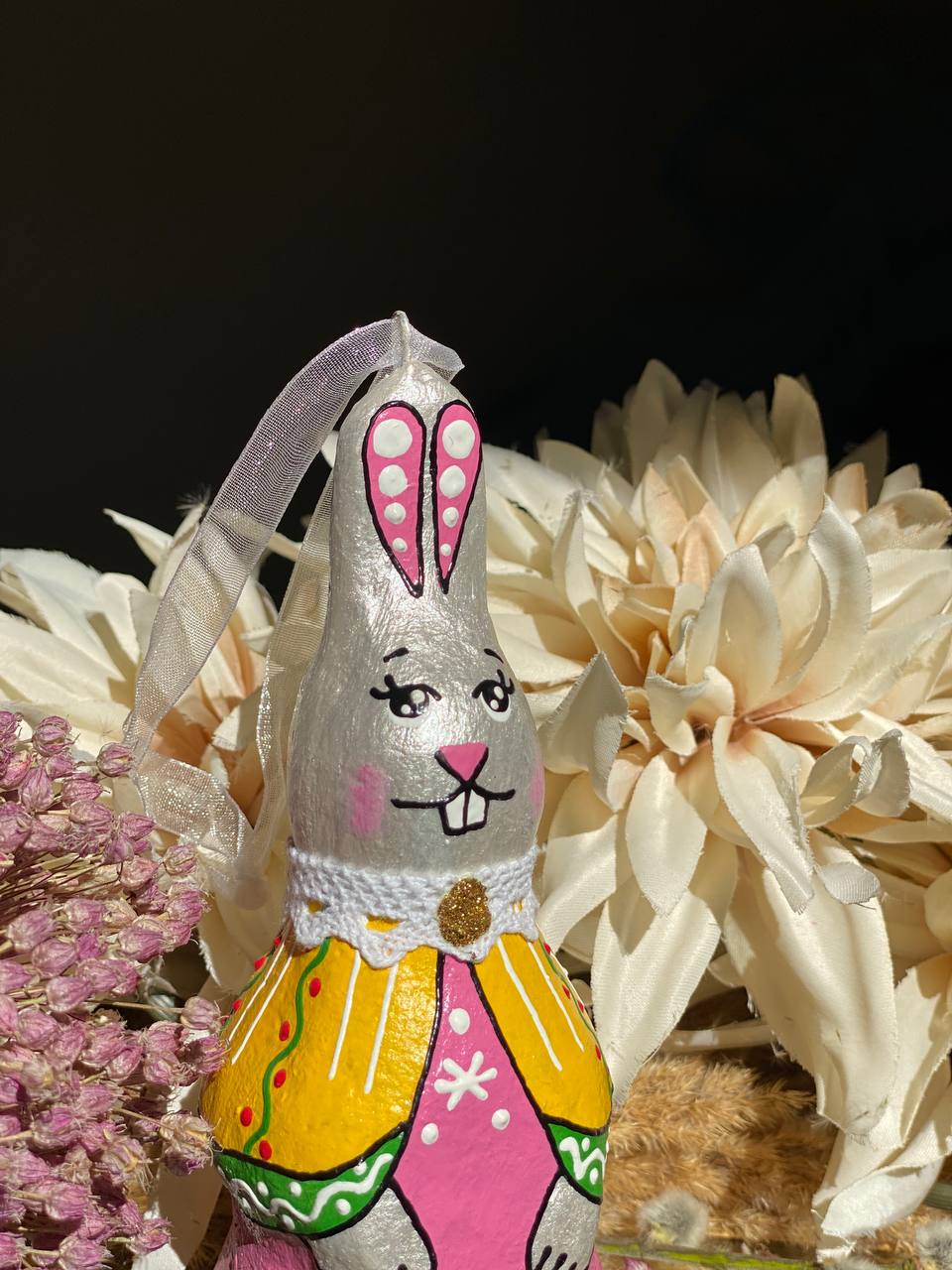 Easter souvenir "Sculptural spring bunny"
