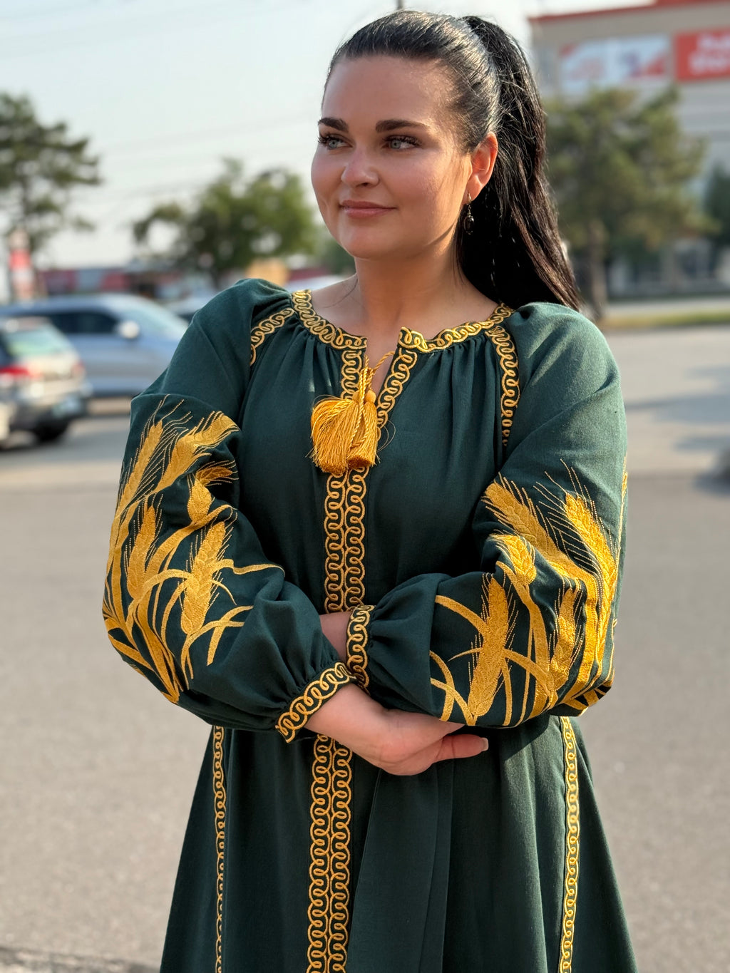 Designer dress "Colossus" (green)