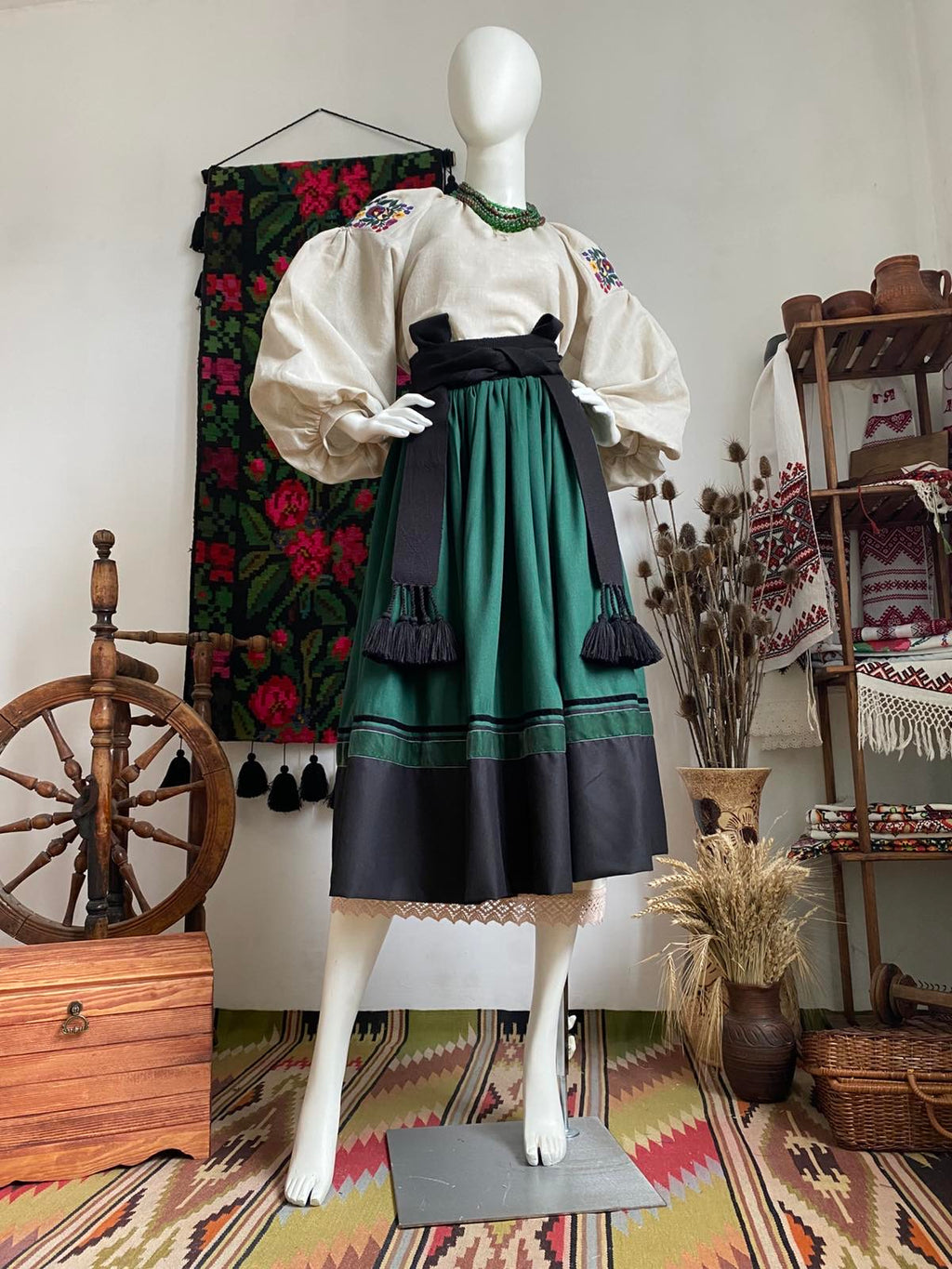 Traditional Ukrainian Women’s Midi Skirt