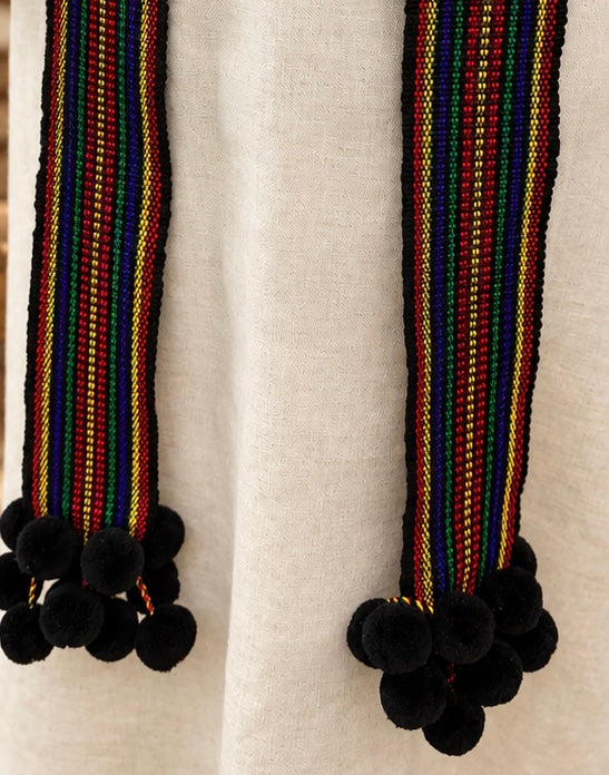 Traditional Women’s Ukrainian Kraika With Colored Tassels