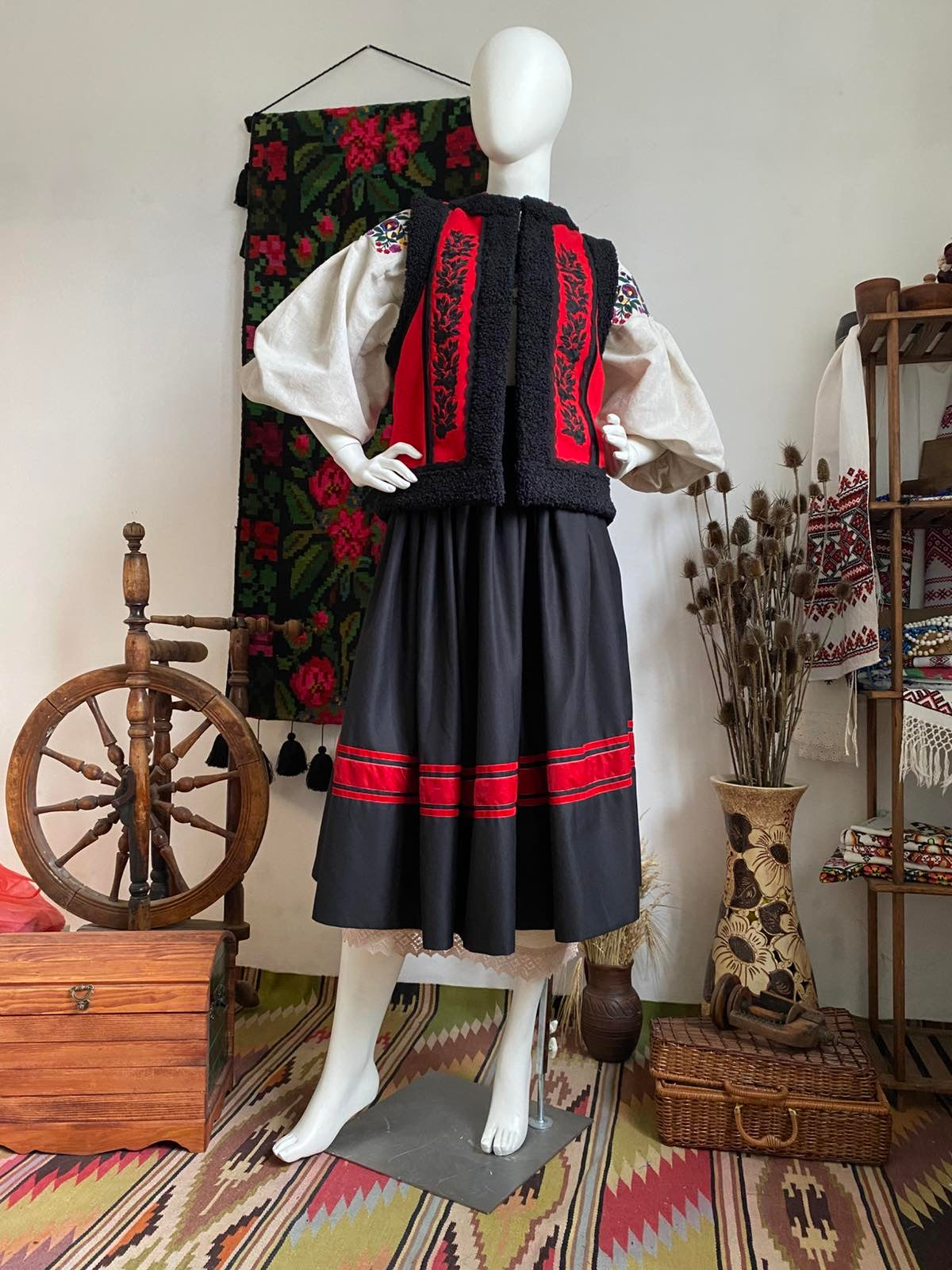 Traditional Ukrainian Women’s Midi Skirt