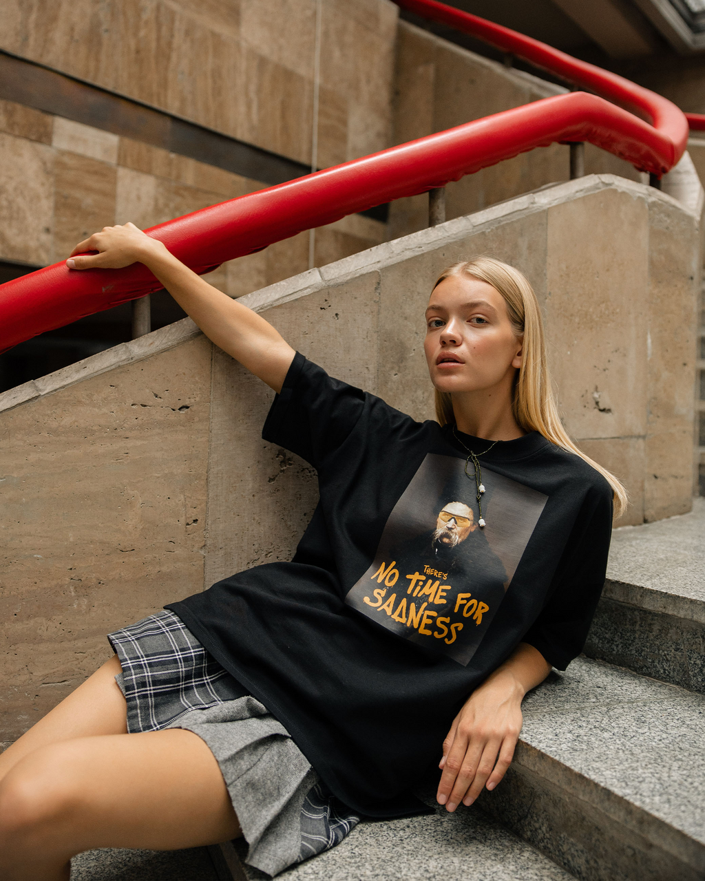 Unisex Oversized T-Shirt Featuring Ukrainian Cultural Icons