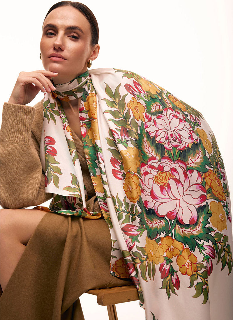 “Paraska Khoma” Silk Scarf
