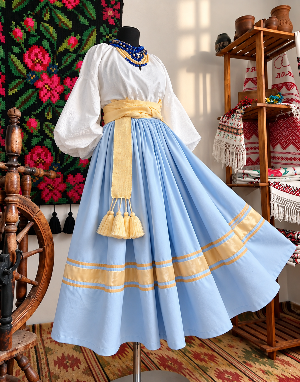 Traditional Ukrainian Women’s Midi Skirt