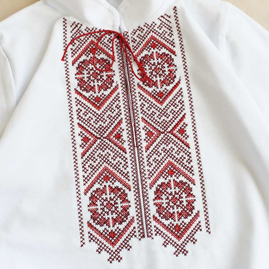 Boys’ Embroidered T-Shirt with Traditional Ukrainian Ornament