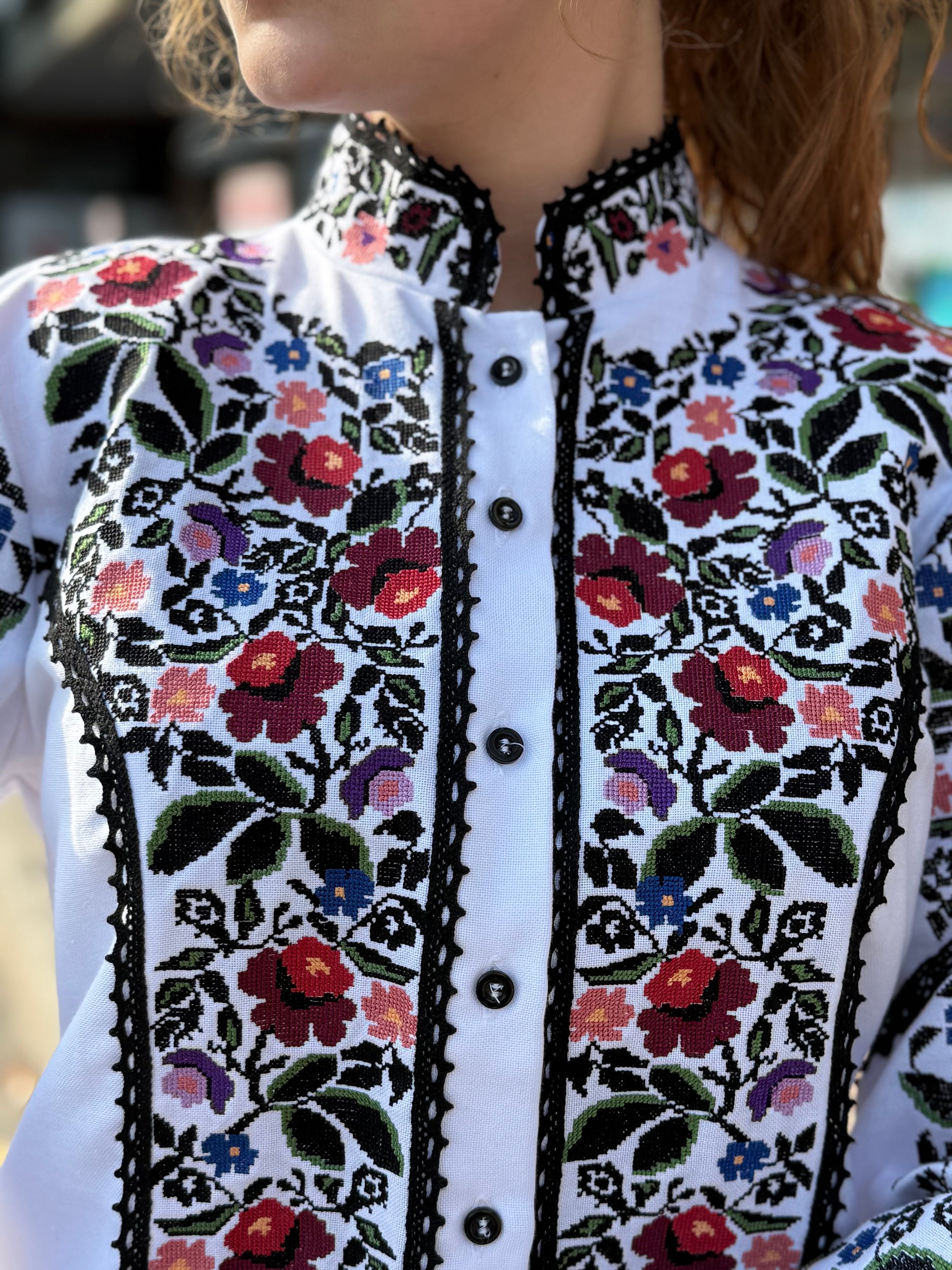 Women’s Embroidered Blouse "Ruzhi" – Ukrainian Vyshyvanka