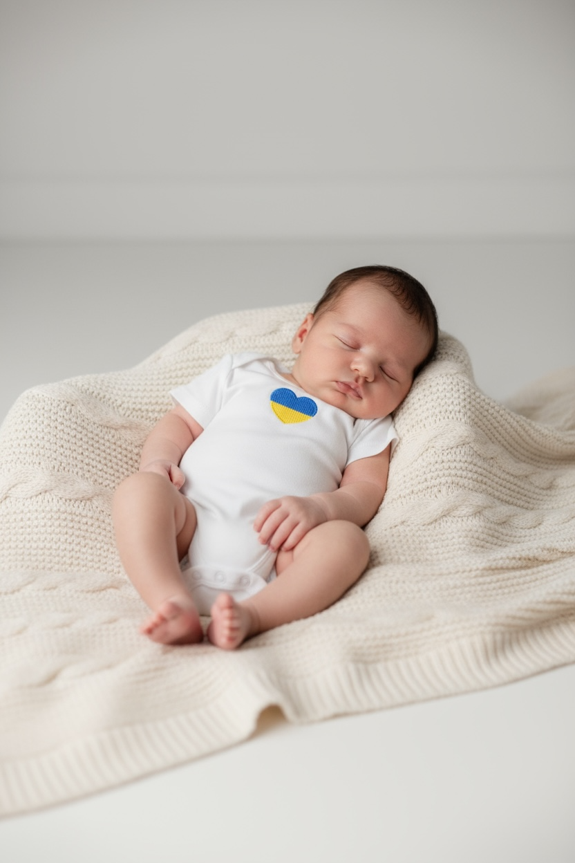 Embroidered Baby Bodysuit "Ukraine"