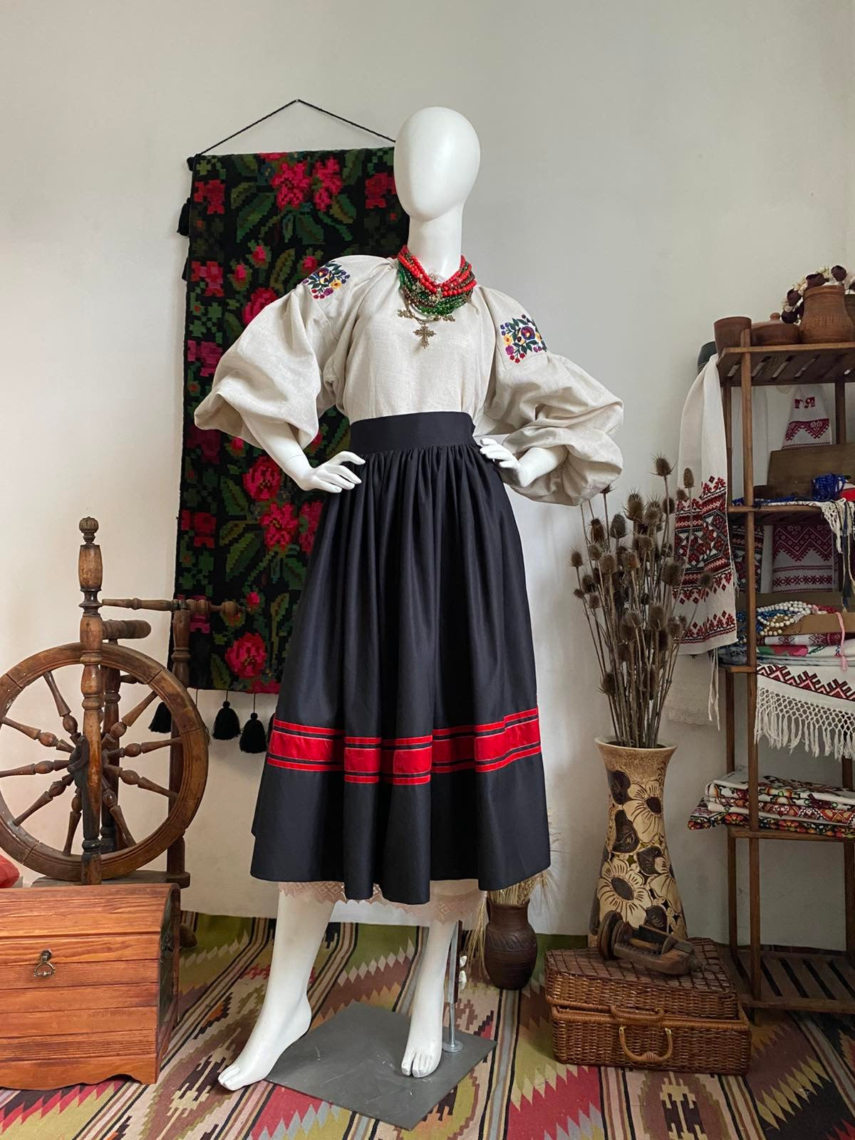 Traditional Ukrainian Women’s Midi Skirt