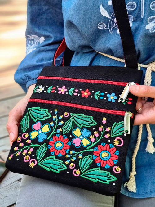 "Unconquered" Embroidered Bag