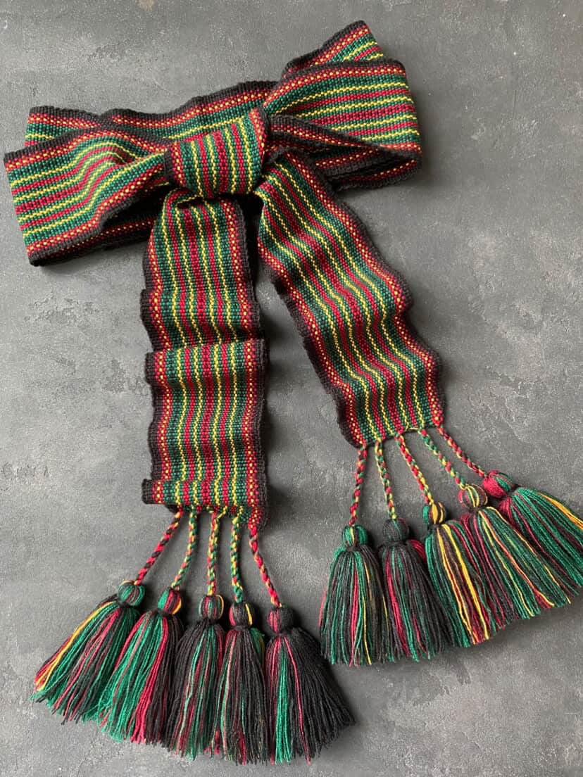 Traditional Women’s Ukrainian Kraika with Tassels Dark Colour