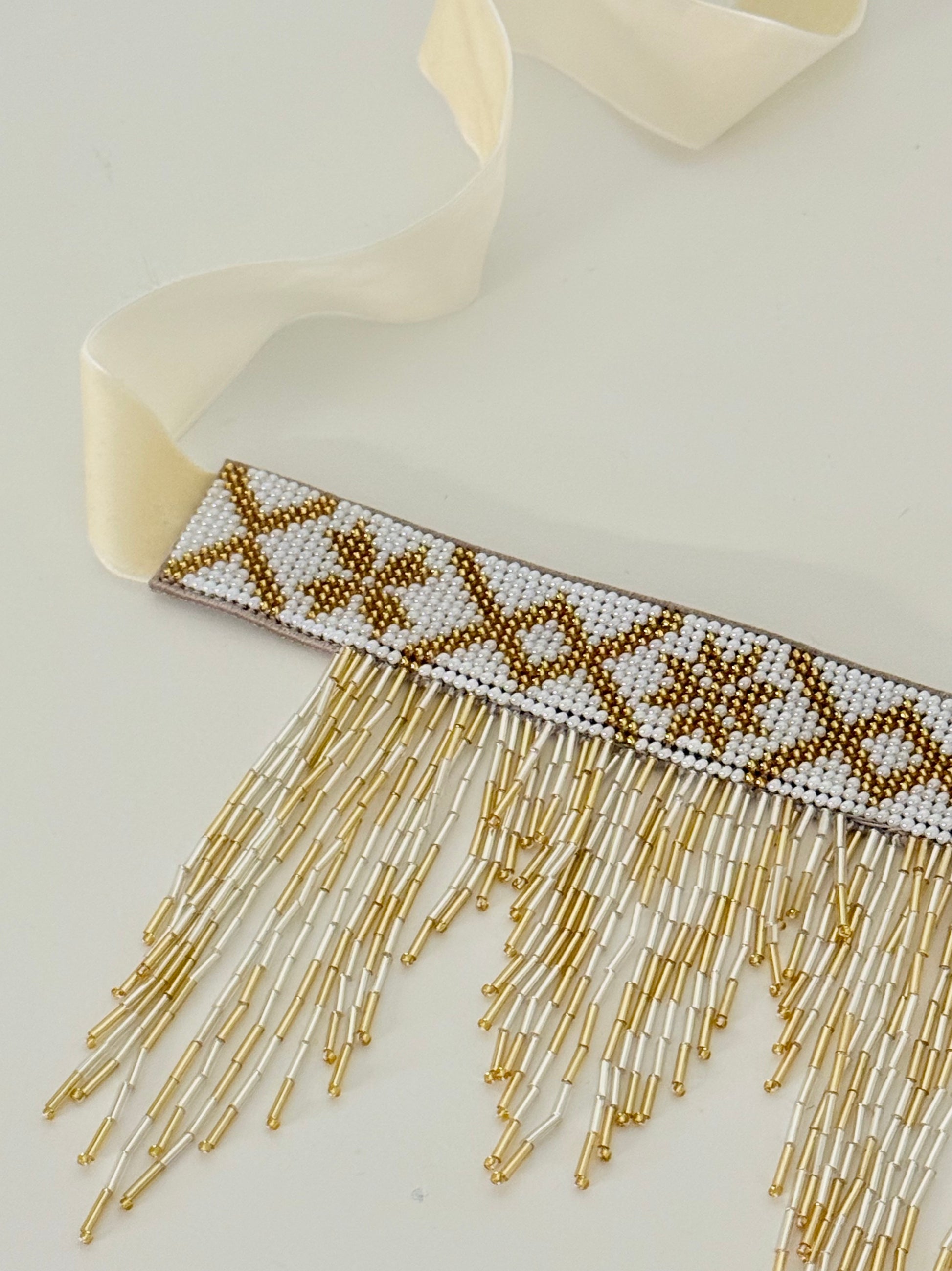 Borshchiv-Inspired Beaded Necklace