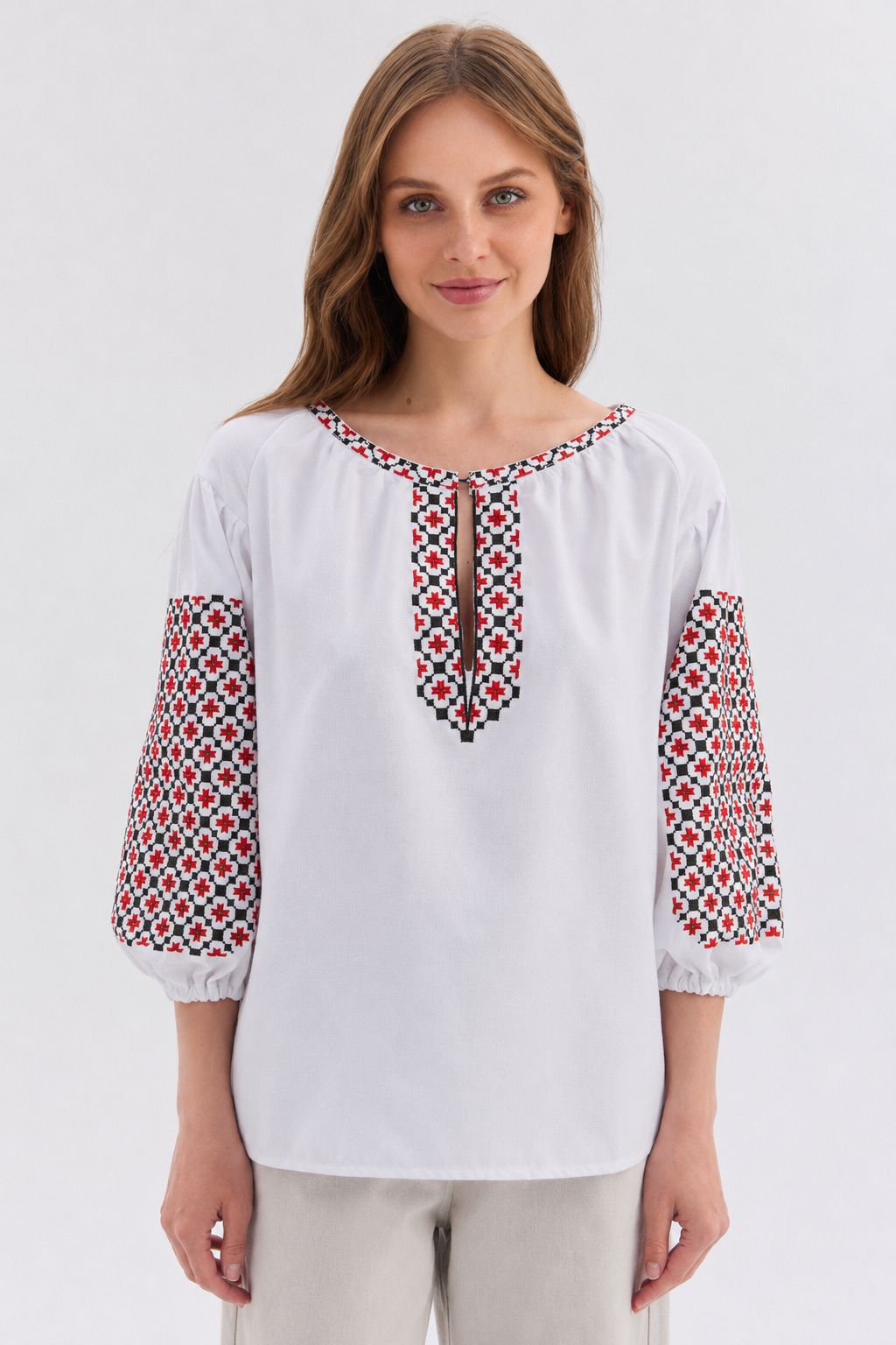 “Bandera” Embroidered Women’s Blouse