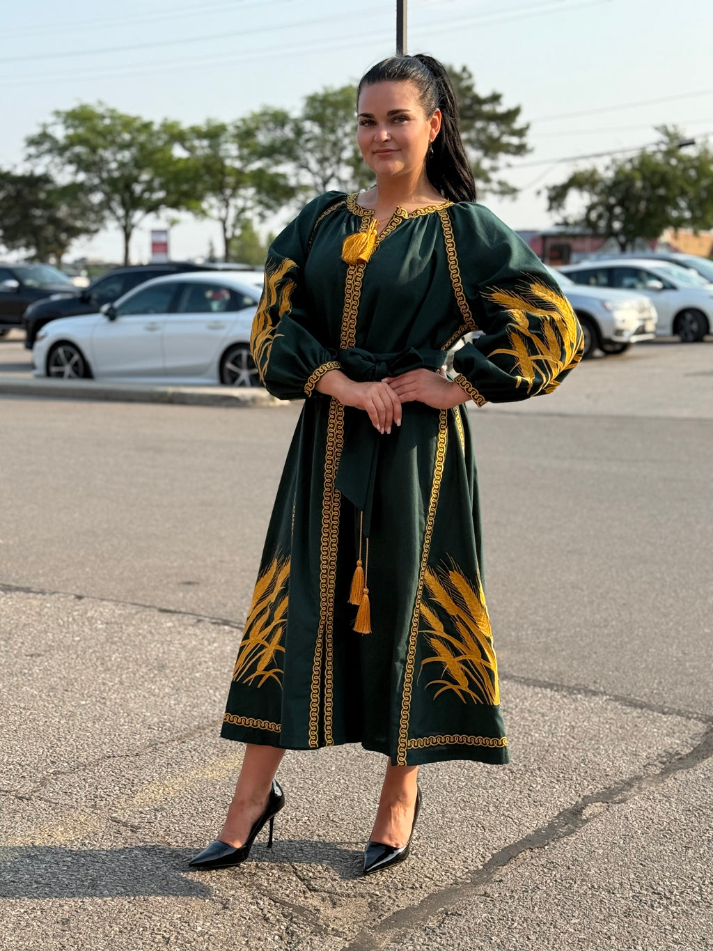 Designer dress "Colossus" (green)