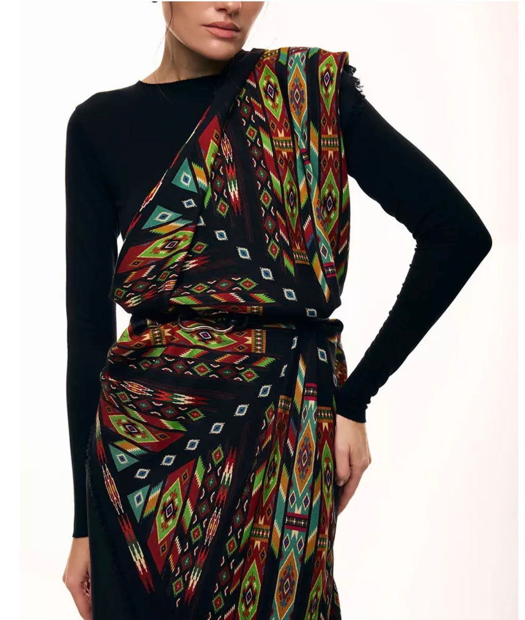 “Kaleidoscope” Wool Scarf