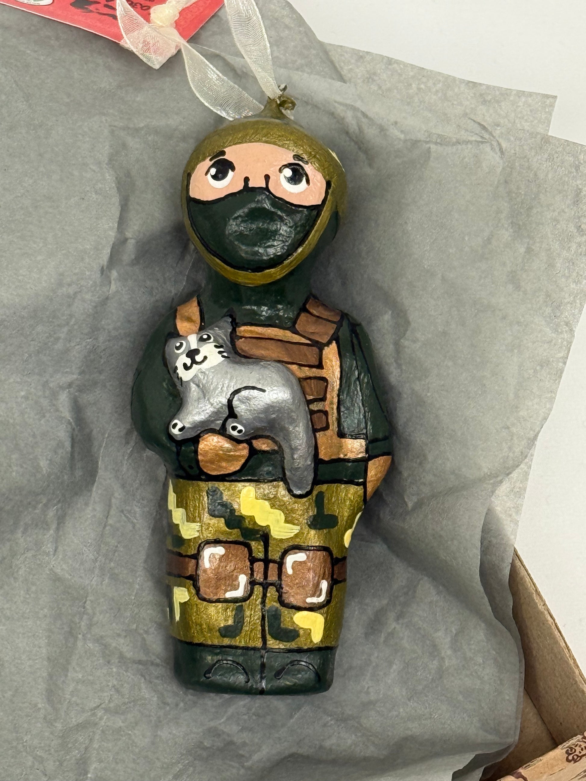Souvenir "Defender with Cat" (Sculpture)