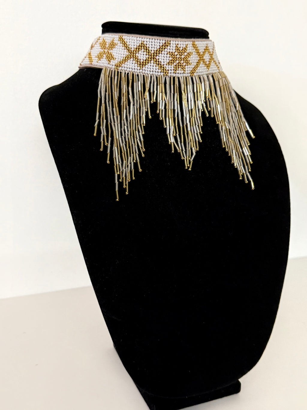 Borshchiv-Inspired Beaded Necklace