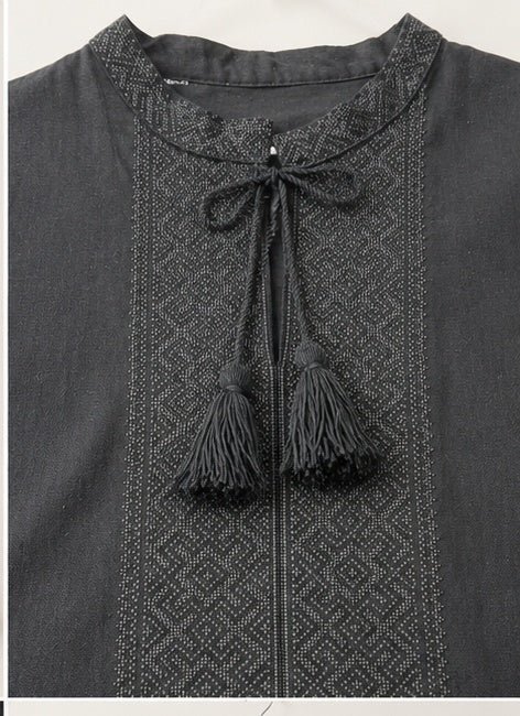 Men’s Black Vyshyvanka “Svarga”
