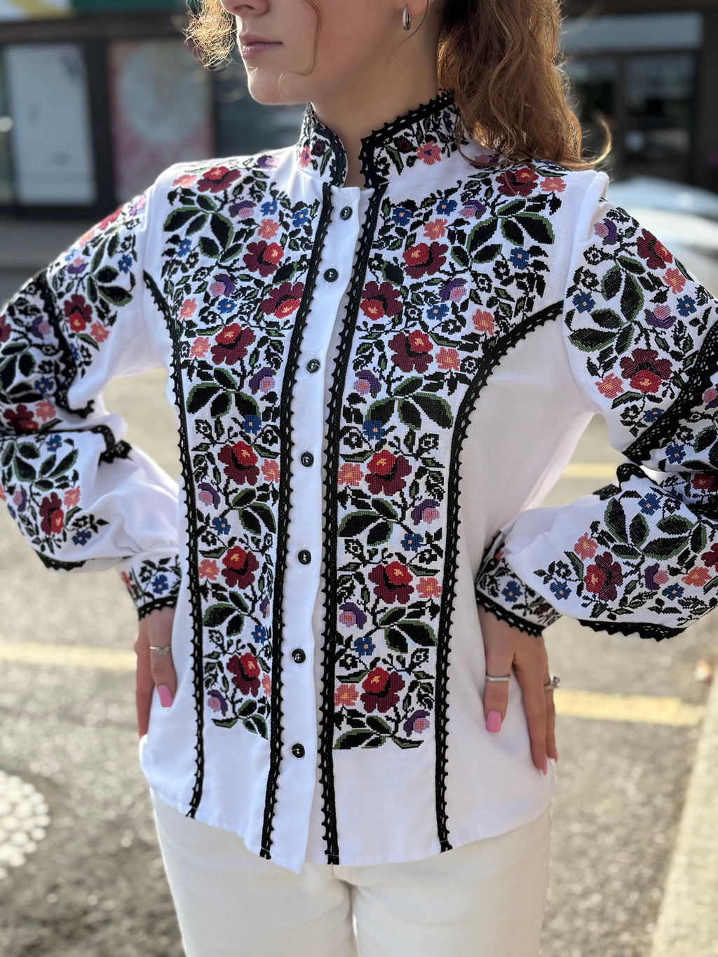 Women’s Embroidered Blouse "Ruzhi" – Ukrainian Vyshyvanka