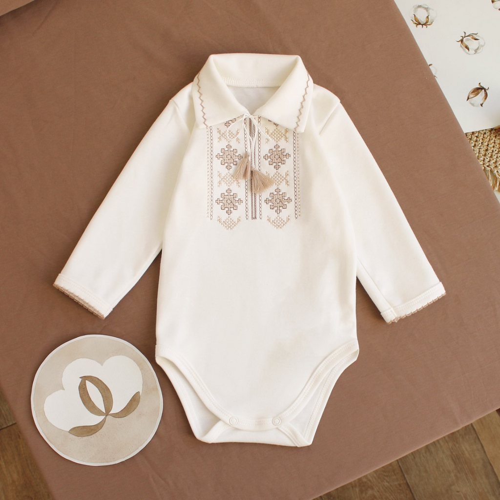 “YasenSvit” Embroidered Baby Boy Vyshyvanka Bodysuit