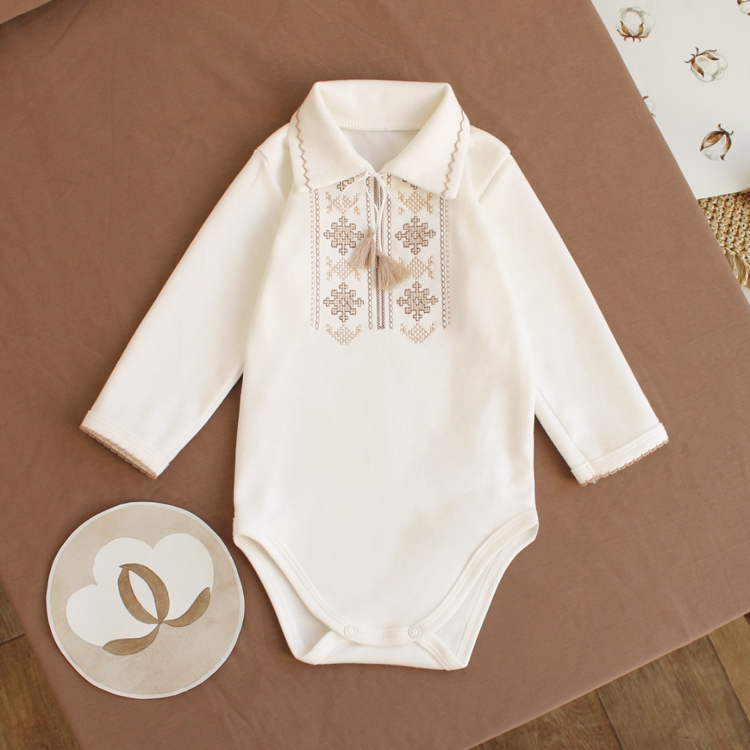 “YasenSvit” Embroidered Baby Boy Vyshyvanka Bodysuit