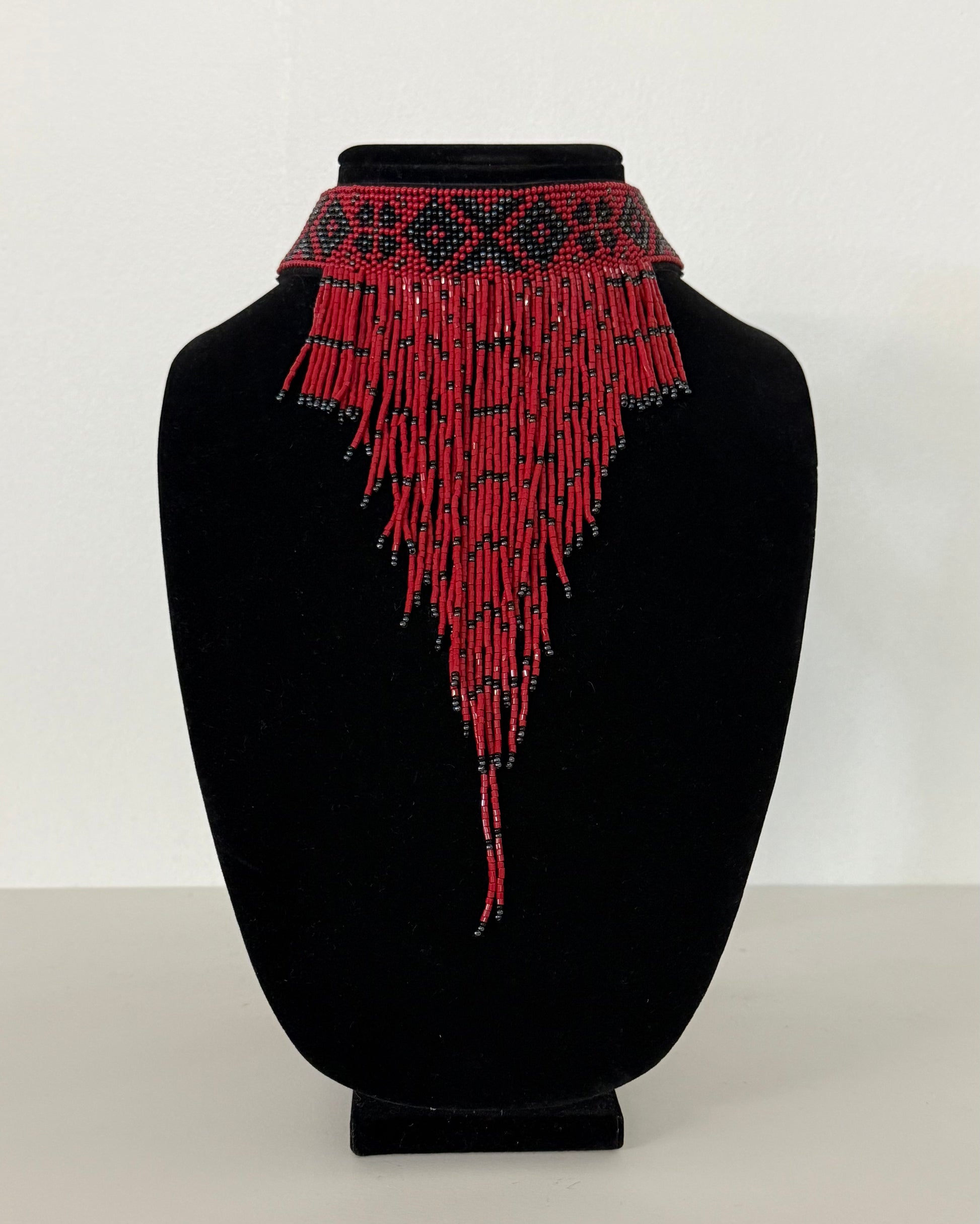 Borshchiv-Inspired Beaded Necklace