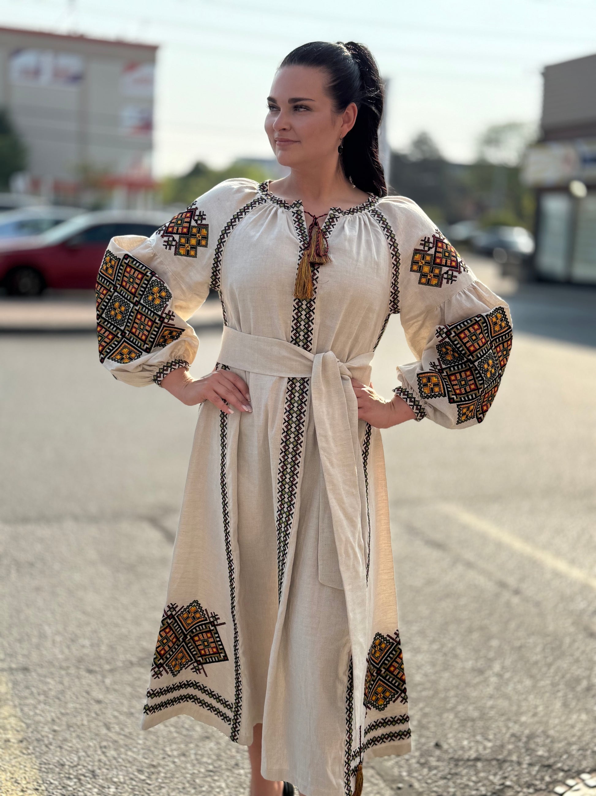 Embroidered dress "Carpathian"