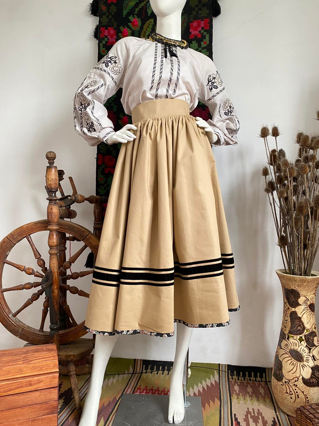 Traditional Ukrainian Women’s Midi Skirt