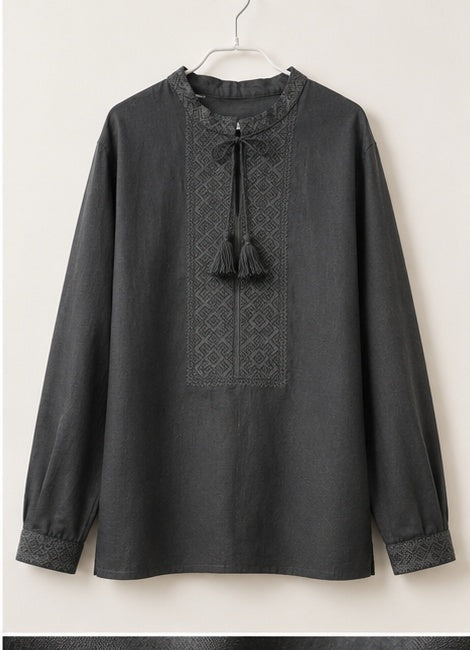 Men’s Black Vyshyvanka “Svarga”