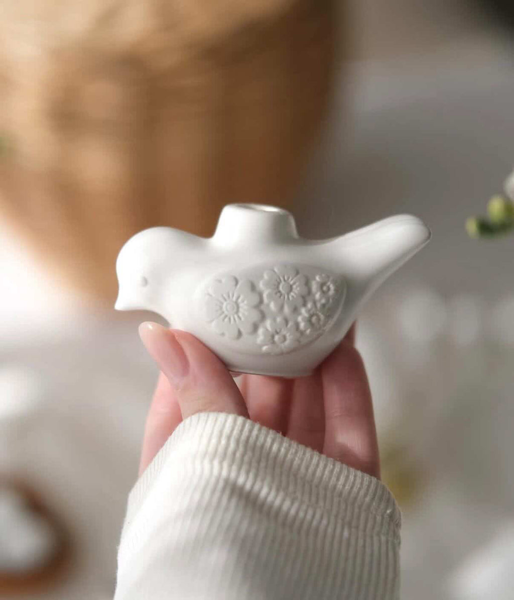 Ceramic Bird Candle Holder
