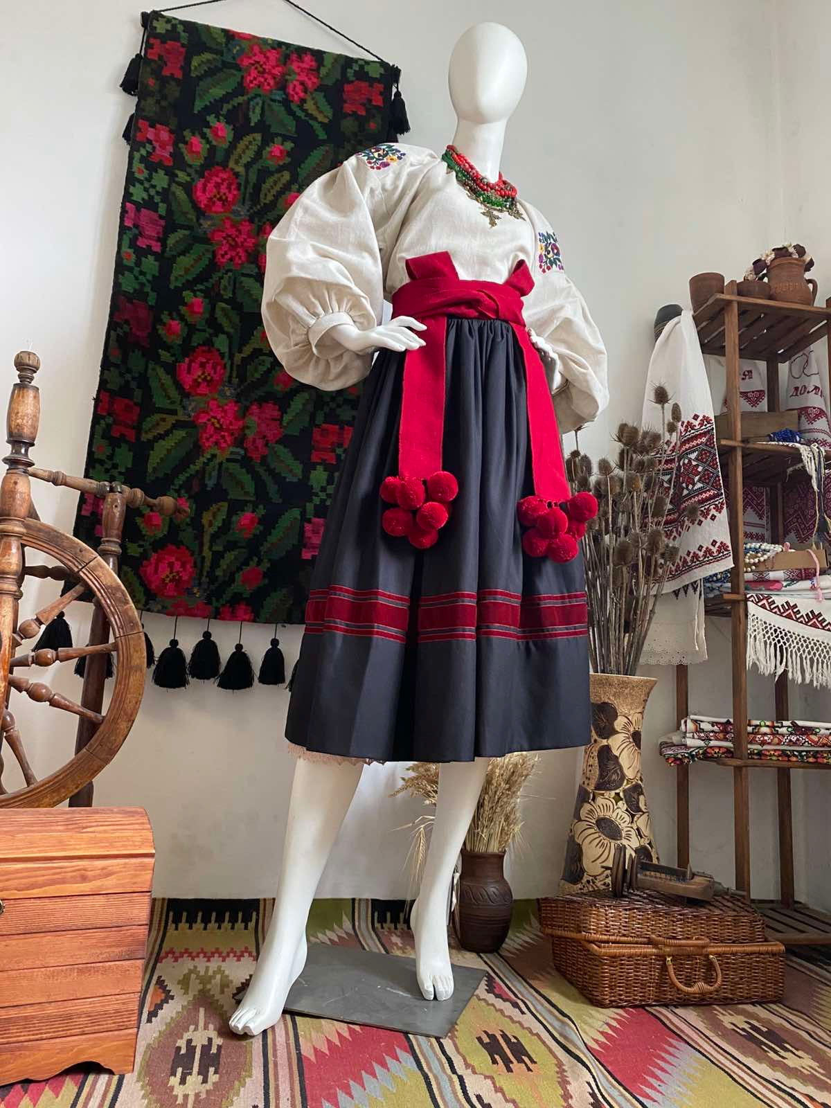 Traditional Ukrainian Women’s Midi Skirt