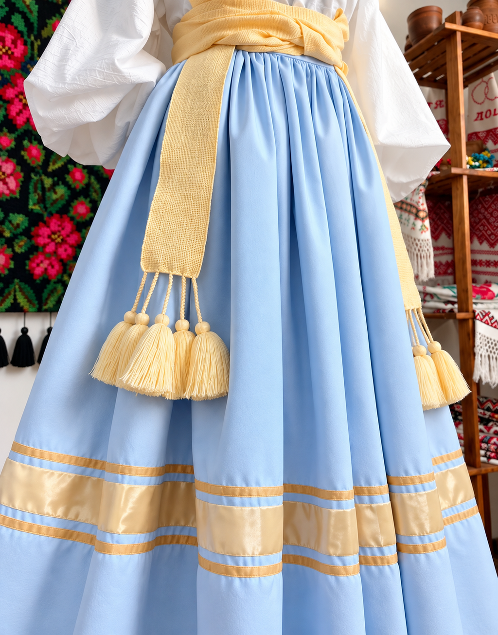 Traditional Ukrainian Women’s Midi Skirt