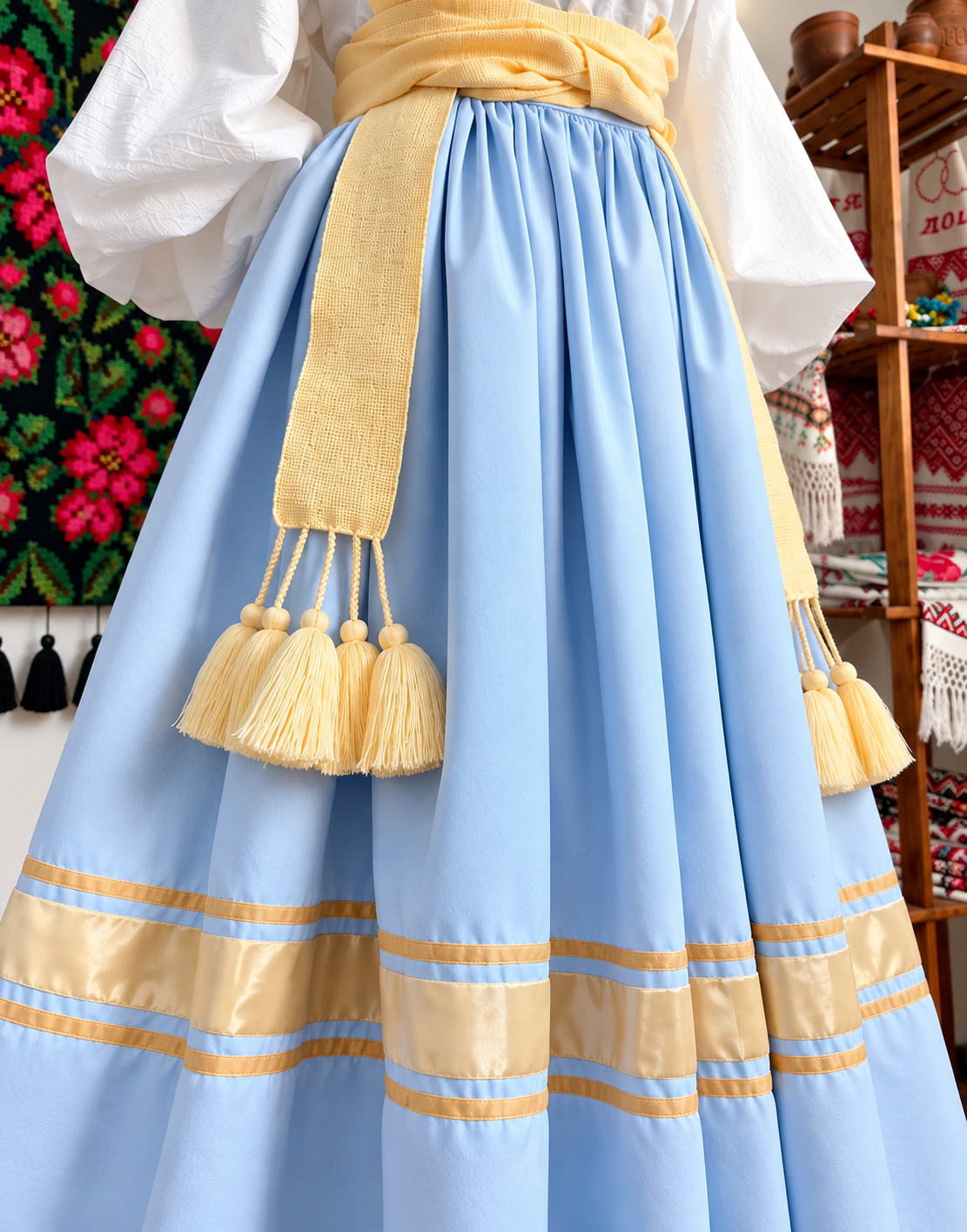 Traditional Ukrainian Women’s Midi Skirt